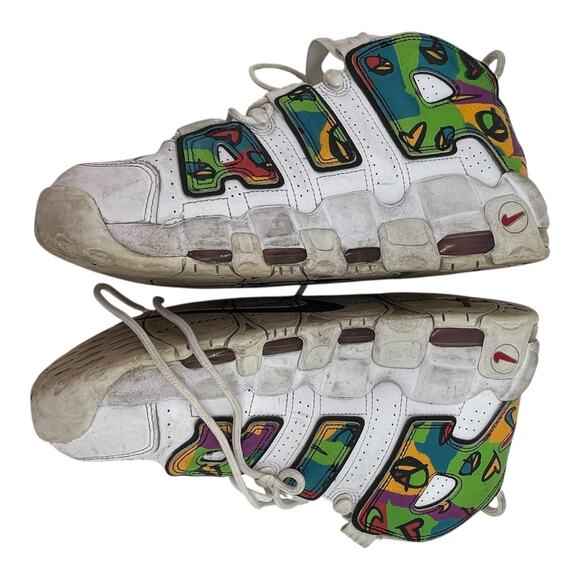 Nike Other - Nike Air More Uptempo Peace Love & Basketball DM8150-100 Men's Size 9.5 White